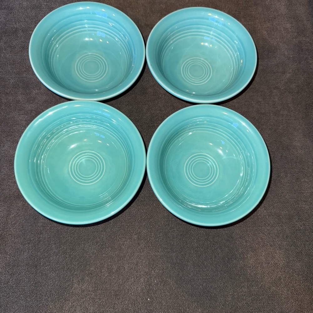 Fiestaware turquoise Dinnerware Set